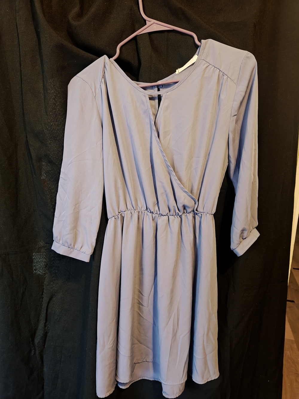 Lush Lavender Midi Wrap Dress